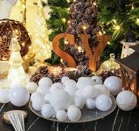 Amazon.com: Christmas Ball Ornaments for Christmas Decorations - 41 Pieces  Xmas Tree White Shatterproof Ball Ornaments with Hanging Loop for Holiday  ...