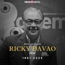 REST IN PEACE, RICKY DAVAO 🙏 Pumanaw na ang beteranong aktor at direktor  na si Ricky Davao sa edad na 63, anunsyo ng kaniyang anak na si Ara Davao.  "He passed away