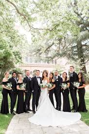 Black And White Wedding Bridal Party Fairmont Sonoma Golf Club Wedding Featured On Carats Cake Black And White Wedding Theme White Wedding Theme Black Bridal Parties