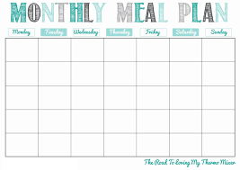 Monthly Calendar Template In 2020 Meal Planning Printable Templates Meal Planning Template Meal Planning Calendar