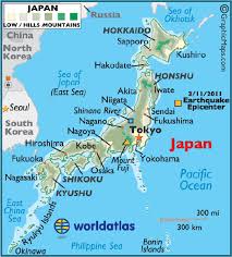 Large detailed physical map of japan in russian. Jungle Maps Map Of Japan Mountains