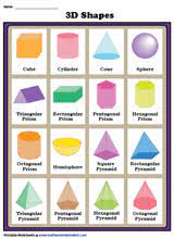 Solid 3d Shapes Worksheets 3d Shapes Worksheets Shapes Worksheets Shape Chart