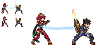 Xenoblade Chronicle 2 Rex And Pyra Sprite By Friendalias Xenoblade Chronicles 2 Xenoblade Chronicles Pyra