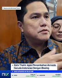 PT Garuda Indonesia (Persero) Tbk mencatat pertumbuhan pendapatan  operasional konsolidasian per 31 Maret 2025 sebesar US$723,56 juta (Rp11,9  triliun), naik 1,63% dibandingkan periode yang sama sebelumnya. Kinerja  segmen pesawat carter pada kuartal