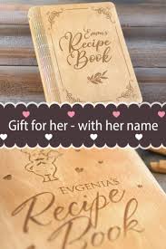 Recipe Binder Custom Book Gift For Mom Personalized Cookbook Recipe Blank Journal Gift Recipe Wooden Cook Book Kitchen Decor Recipe Folder Gift Personalized