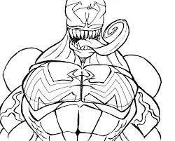 marvel venom coloring page free printable coloring pages for kids