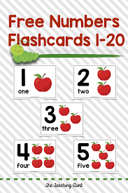 Сolor by number coloring page.numbers flashcards. Numbers Flashcards 1 20 The Teaching Aunt