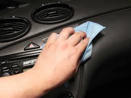 Work the stain remover into the grease with an old toothbrush. 4 Ways To Remove Grease And Oil From A Car S Interior Wikihow