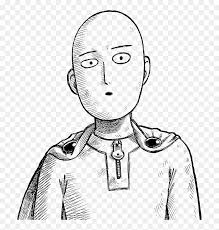 This video shows you how to draw the anime head from the front, side, and profile. Face Profile Png Saitama Face Png Anime Drawing One Punch Man Transparent Png Vhv