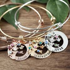 Birthstone Bracelet For Grandma Grandmother Birthstone Bracelet Family Tree Bracelet For Etsy Family Tree Bracelet Grandma Bracelet Birthstone Bracelets