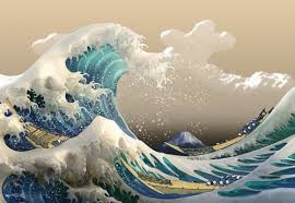 The Waves 3d Wave Art Japan Art Japanese Painting