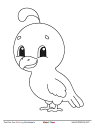 Check out 20 cute bird coloring pages printable for your kids here Cute Bird Coloring Page Kidzezone
