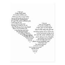 I Miss You Broken Separated Heart Postcard Zazzle Com I Miss You Text Missing You Quotes For Him Miss You Text
