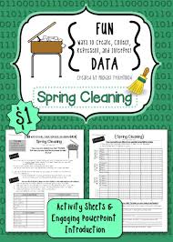 Spring Cleaning Is One Complete Data Activity That S Fun And Engaging Students Work With Partners To Col Student Cleaning Upper Elementary Math Student Data
