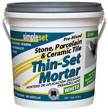 We did not find results for: Simple Set Sttsw1 2 1 Gallon White Pre Mixed Tile Stone Thin Set Mortar Tile Grout Amazon Com