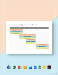 Project Announcement Roadmap Template Free Pdf Google Docs Google Sheets Google Slides Apple Keynote Excel Powerpoint Word Apple Pages Template Net Roadmap Announcement Document Templates