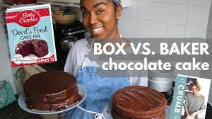 Boxed cake mixes have gotten a bad rap over the years for making dry, flavorless cakes. Betty Crocker Devil S Food Cake Mix Vs Ruby Tandoh Recipe Box Vs Baker Ep 2 Youtube