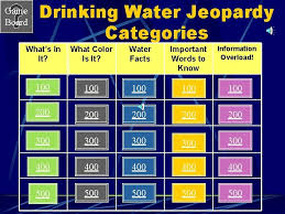 Index cards are great, but they can be a lot of work, pulling off and removing cards. Game Board Lets Play Jeopardy Game Board Water