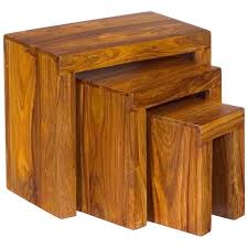 Jaipur Cube Nested Tables Sheesham Wood Cube Furniture Solid Wood Furniture Handmade Furniture