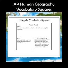 A Strong Knowledge Of Vocabulary Is One Of The Most Important Factors For Success On The Ap Human Geogr Ap Human Geography Geography Vocabulary Human Geography