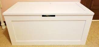 The toy box look really a rustic piece in its unfinished attire and you can make it stained in the matching colors of the kid's room so. How To Make A Lightweight Wooden Toy Box Splendry