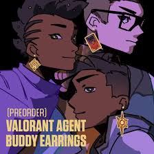 Valorant Agent Themed Earrings [PRE-ORDER] - wherearethetables's Ko-fi Shop  - Ko-fi ❤️ Where creators get support from fans through donations,  memberships, shop sales and more! The original 'Buy Me a Coffee' Page.