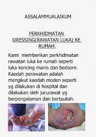 Antara ubat luka kencing manis yang anda boleh pertimbangkan ialah produk himax 5 yang telah terbukti merawat penyakit kencing manis. Rawatan Luka Di Rumah Klinik Putra