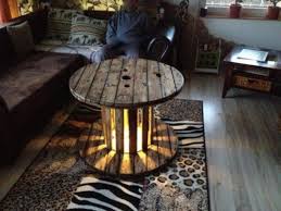 Tisch Deko Industrie Style Kabeltrommel Holz Stehtisch Dekoration Holzspulentische Diy Palettenmobel Kabeltrommel Holz