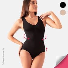 Maillot de bain emboitant blanc/jaune par rougegorge. Body Gainant Et Amincissant Beautyguard