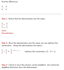 You can either convert the whole number into a fraction, or subtract 1 from that whole number and convert the 1 into a fraction with the same base as the fraction you're subtracting from it. How To Subtract Fractions