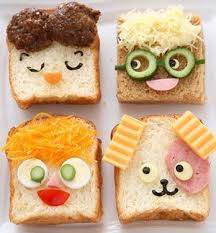 sandwiches with super cute faces so much fun add the ingredients to the lunchbox and let the kid receitas divertidas lanches infantis saudaveis receitas