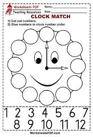 Clock Match Free Printables In 2020 Kids Worksheets Preschool Kids Math Worksheets Kindergarden Activities