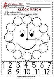 Each math worksheet has an answer sheet attached on the second page, making easy for teachers and parents to use. Clock Match Free Printables Kids Worksheets Preschool Math Activities Preschool Kids Math Worksheets