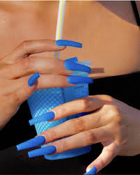 Black And Blue Ombre Nails Coffin Summer Blue Nails Blue Acrylic Nails Blue Ombre Nails Baby Blue Acrylic Nails