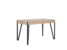 Dining table and 4 matching chairs. Dining Table 130 X 80 Cm Light Wood And Black Cambell Beliani De