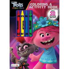 Get ready to have some colouring fun with crayola's free printable colouring pages. Trolls World Tour Coloring Book With Crayons Target Exclusive Edition Paperback Target