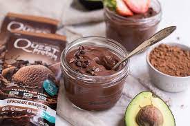 Whip Up This Chocolate Avocado Protein Pudding To Discover The Definition Of Delicious Quest Blog Protein Pudding Protein Powder Recipes Shakes Quest Protein Recipes