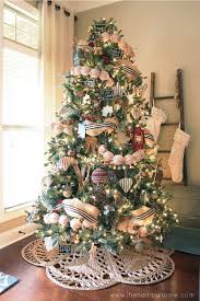 Diy Ticking Stripe Ball Garland The Hamby Home Christmas Tree Garland Country Christmas Decorations Christmas Tree Decorations