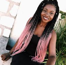 Black Box Braids With Color Tips Pink Tips Stylebymks Black Hair Information Community Hair Styles Braids For Black Hair Box Braids Hairstyles