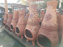 So gather all your graham crackers, chocolate, marshmallows and get ready! Baja Chimney Little Baja Finest Terra Cotta Fireplace