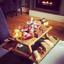 At Tom Brown S Brasserie In Gunthorpe Your Afternoon Tea Will Arrive On A Mini Picnic Table Afternoon Tea Cream Tea Food