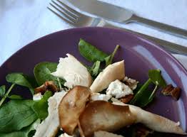 Sit the bird in a basting your chicken during cooking will help keep the meat moist. Speedy Supper Roast Chicken Grilled Pear And Goats Cheese Salad Yuppiechef Magazine