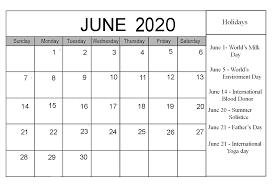 June 2020 Holidays Calendar In 2020 Holiday Festival National Holiday Calendar Holiday Calendar