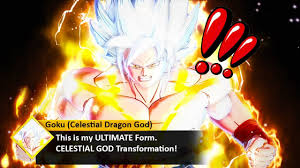 Emperor of absalon!!props to jvan king for the awesome name!!!! This Is Goku S New Overpowered Transformation Celestial Dragon God Goku Xenoverse 2 Mods Youtube