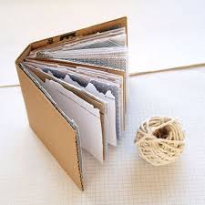 Mail Art Book Recycled Paper Notebook Etsy Diy Little Books Book Art Personalized Books