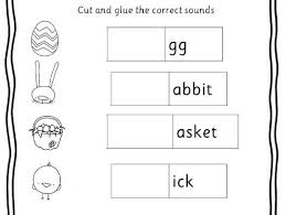 Fold the paper in half to make it less overwhelming or simply cut the paper into a more manageable writing space based on your child's needs. Easter Vocabulary Phonics Writing Worksheets Teaching Resources