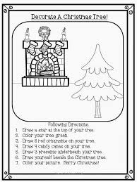 Christmas Following Directions Worksheet Christmas Kindergarten Preschool Christmas Christmas Teaching
