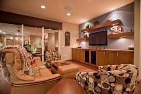 They just seem to work everywhere. Floating Shelves Around Tv Contemporary Houzz