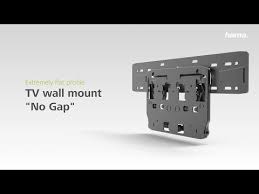 00118109 Hama Tilt Tv Wall Bracket No Gap 165 Cm 65 Black Hama De