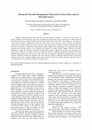 advanced thermal management materials